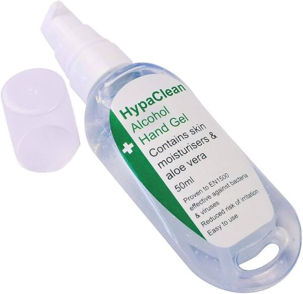 HypaClean Alcohol Hand Gel Sanitiser 50ml
