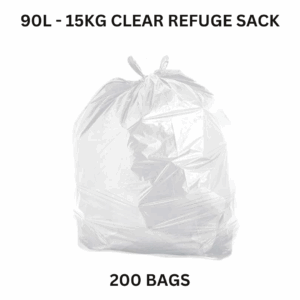 90 Ltr Clear refuge sack -15KG