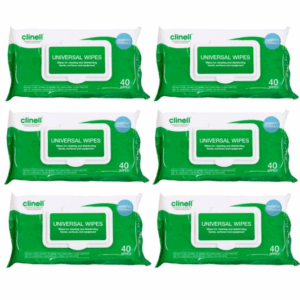 Clinell Universal Wipes - Case - 6 Packs of 200