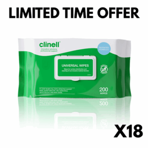 Clinell Universal Wipes - 18 PACKS BULK DEAL - LIMITED TIME OFFER